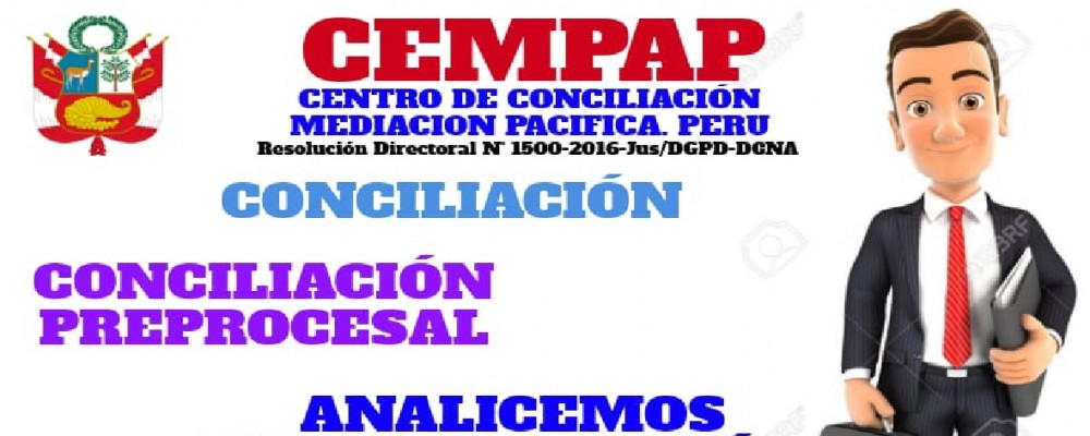 presentacion CENTRO DE CONCILIACION CEMPAP / ASESORIA  JURIDICA