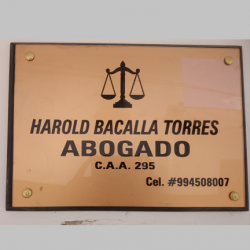 Harold Bacalla Torres abogado